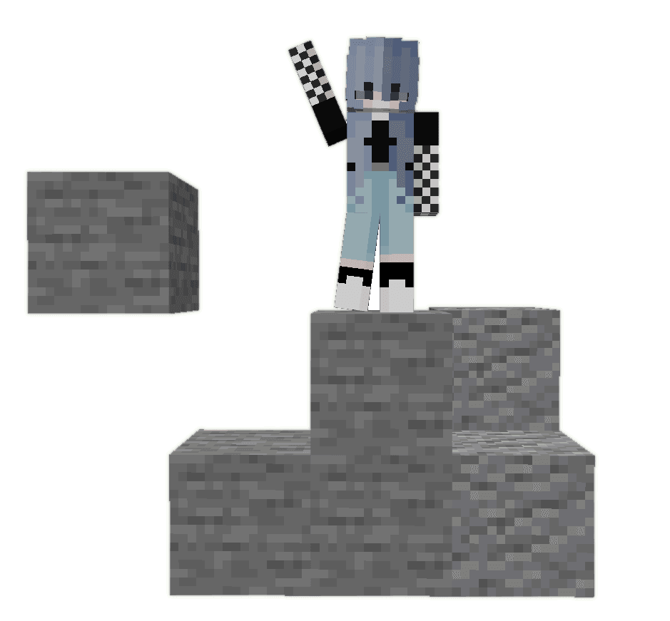 左手を挙げて案内している人の画像